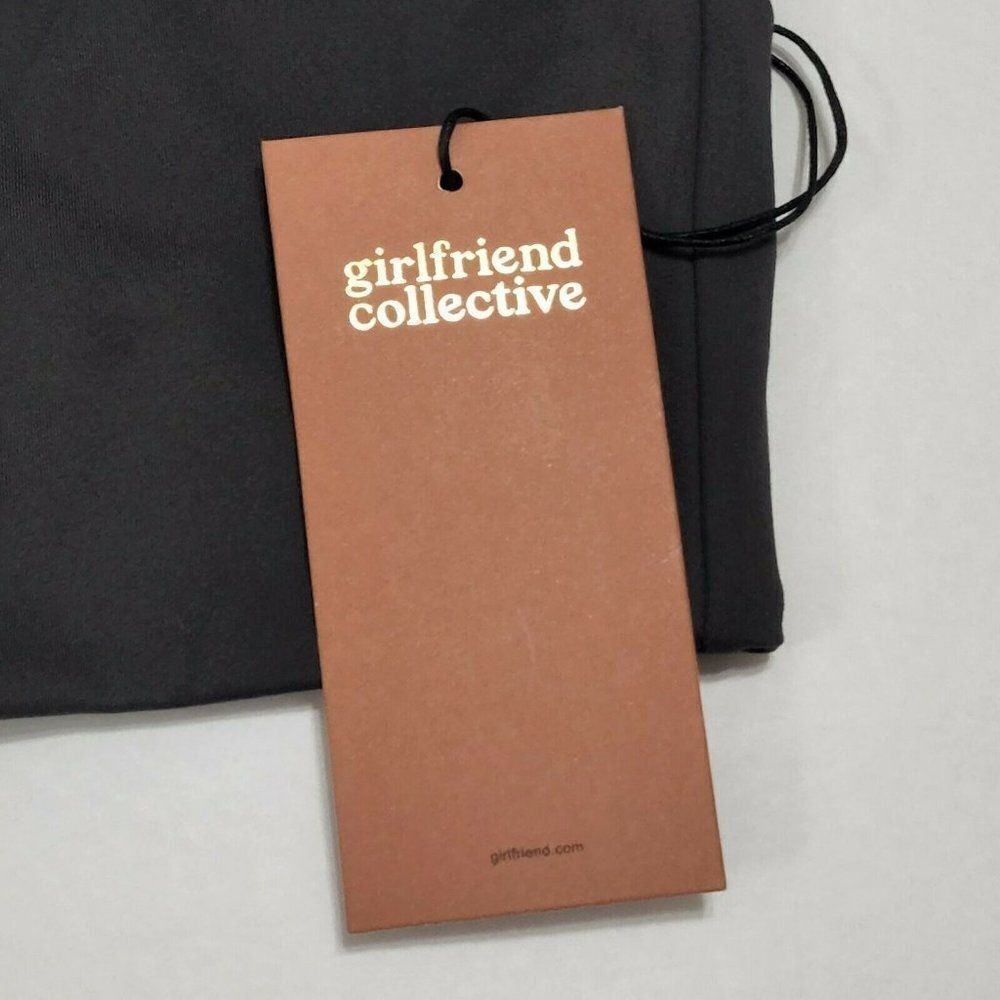 GIRLFRIEND COLLECTIVE Topanga Low Impact Longline Sports Bra Shadow Gray XS,S,L - Picture 9 of 12